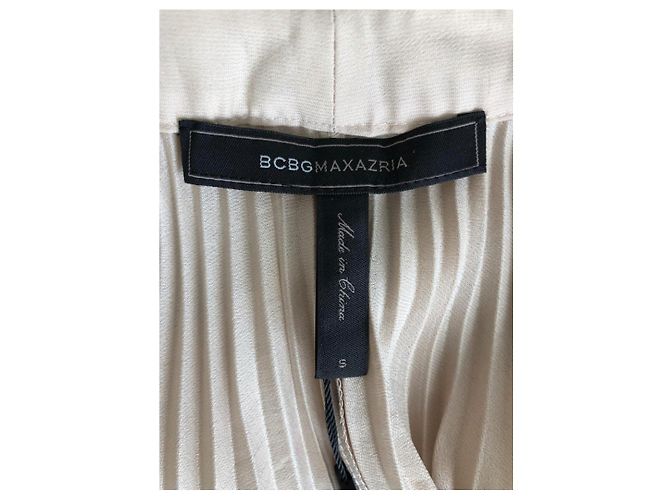 Bcbg Max Azria Cocktail Minikleid beige aus Chiffon - Ansicht 3