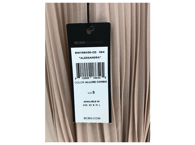 Bcbg Max Azria Cocktail Minikleid beige aus Chiffon - Ansicht 8