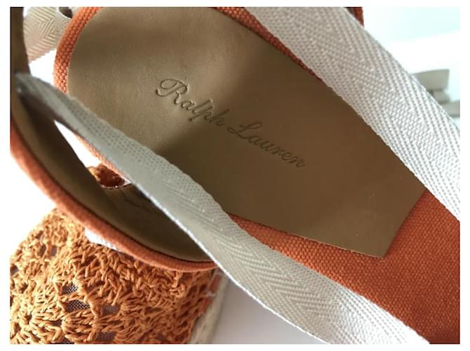 Zeppa espadrillas Ralph Lauren Arancione - vista 3