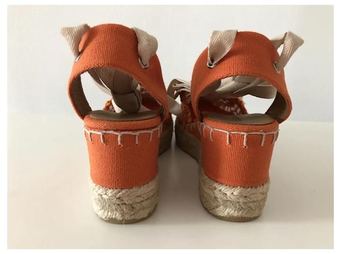 Zeppa espadrillas Ralph Lauren Arancione - vista 6