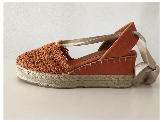 Zeppa espadrillas Ralph Lauren Arancione - vista 7
