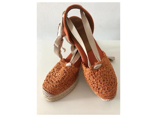 Zeppa espadrillas Ralph Lauren Arancione - vista 9