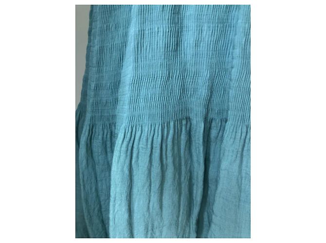 Vestido Hoss Intropia de cuello halter verde claro de algodón - vista 6