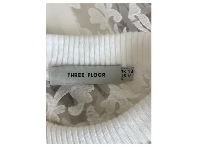 Three Floors Fashion Abstraktes Dreistufiges Sweatshirt Weiß - Ansicht 5