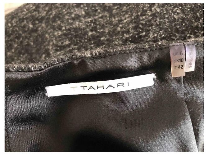 Autre Marque Tahari Rock in Anthrazit knielang Anthrazitgrau - Ansicht 6