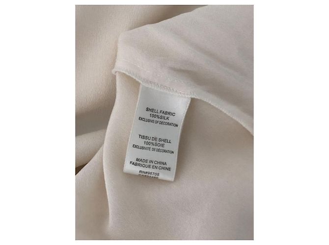 Camicetta oversize in seta Rebecca Taylor crema Crudo - vista 5