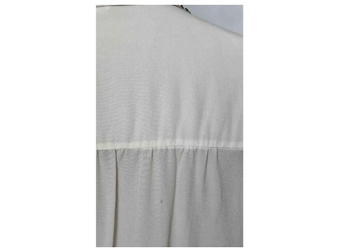 Camicetta oversize in seta Rebecca Taylor crema Crudo - vista 9
