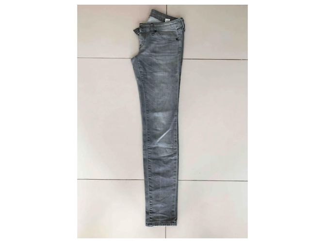 Jeans slim 7 For All Mankind Olivya verde claro algodón - vista 3