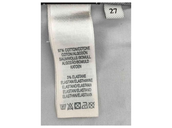 Jeans slim 7 For All Mankind Olivya verde claro algodón - vista 7