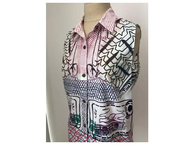 Camicetta senza maniche Current Elliott Mary Katrantzou The Acrobat Pink Keys Multicolore - vista 5