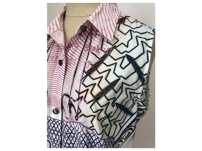 Camicetta senza maniche Current Elliott Mary Katrantzou The Acrobat Pink Keys Multicolore - vista 6