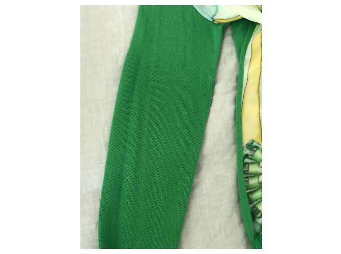 Autre Marque Cardigã Swash London com inserção de seda verde - vista 10