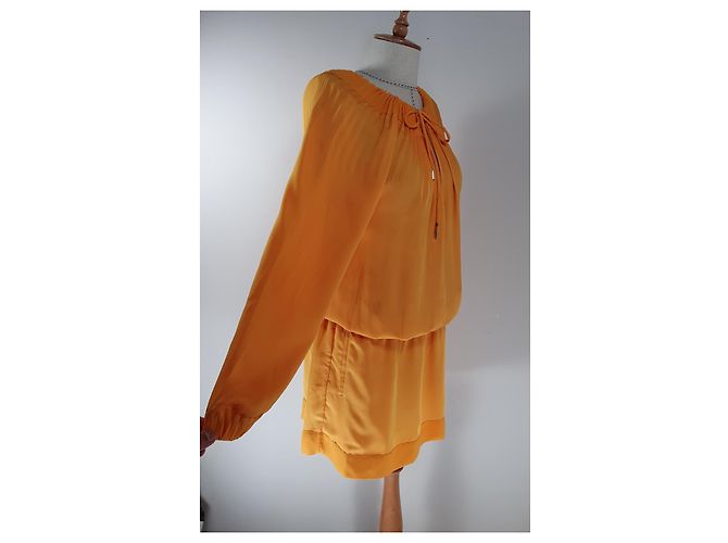 Vestido plisado Diane Von Furstenberg Amarillo - vista 3