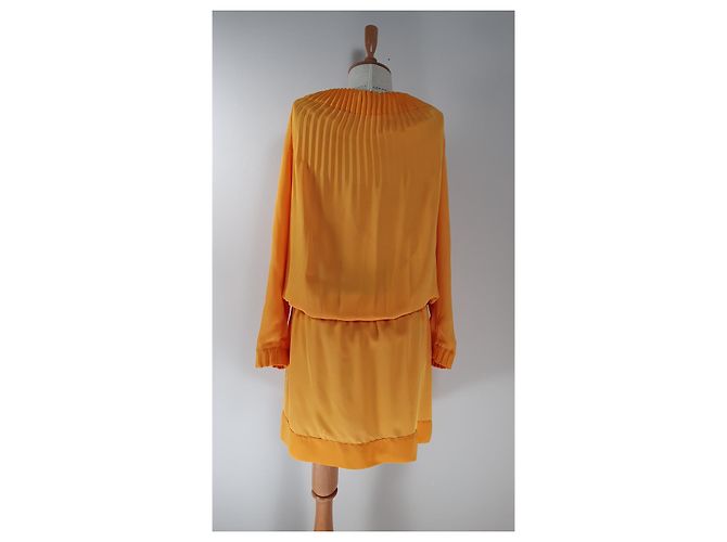 Vestido plisado Diane Von Furstenberg Amarillo - vista 4