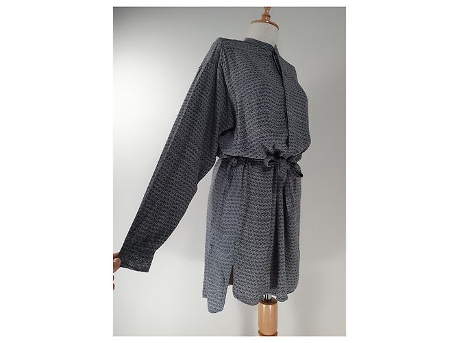 Noa Noa Kleid Blau Grau Viscose - Ansicht 2