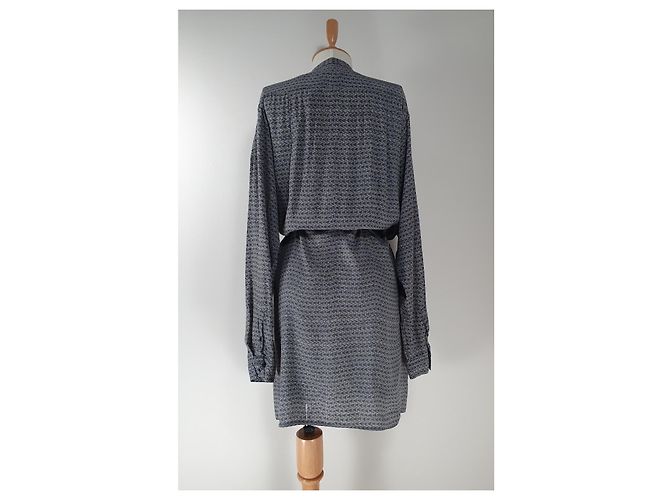 Noa Noa Kleid Blau Grau Viscose - Ansicht 3