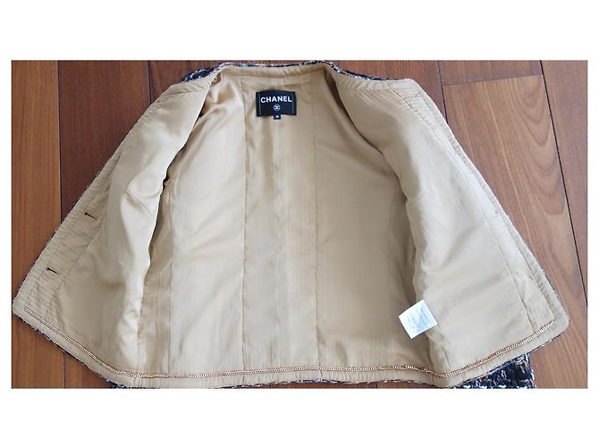 CHANEL Tweedjacke Schwarz Mehrfarben - Ansicht 10