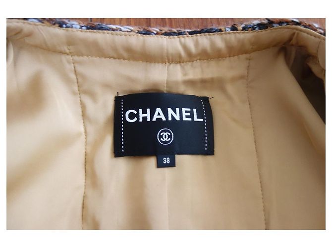 CHANEL Tweedjacke Schwarz Mehrfarben - Ansicht 14