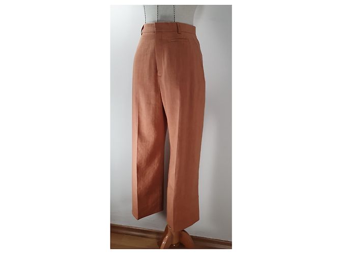 Jacquemus Le Pantalon Santon Weite Hose Terrakotta - Ansicht 2