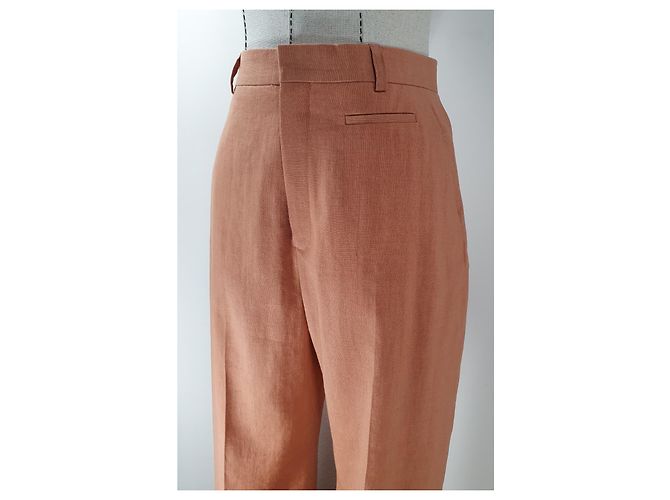 Jacquemus Le Pantalon Santon Weite Hose Terrakotta - Ansicht 3
