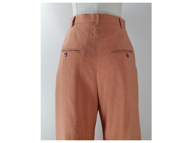 Jacquemus Le Pantalon Santon Weite Hose Terrakotta - Ansicht 5