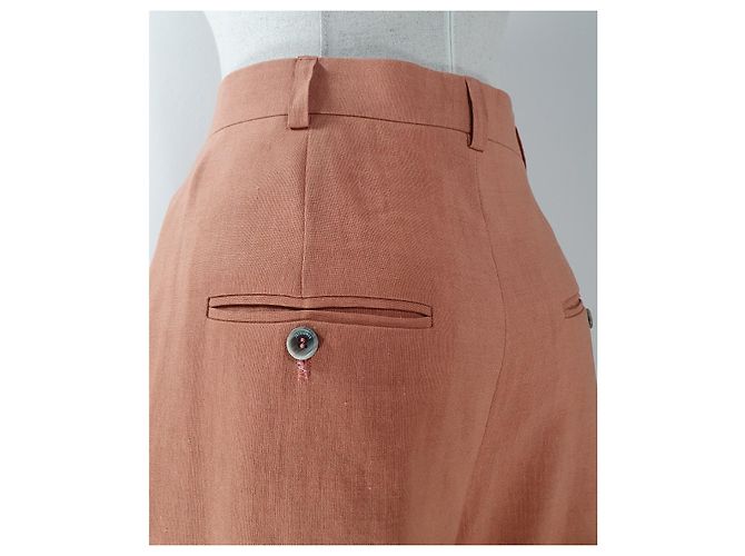Jacquemus Le Pantalon Santon Weite Hose Terrakotta - Ansicht 6