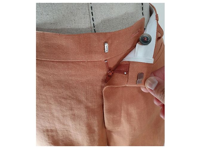 Jacquemus Le Pantalon Santon Weite Hose Terrakotta - Ansicht 8