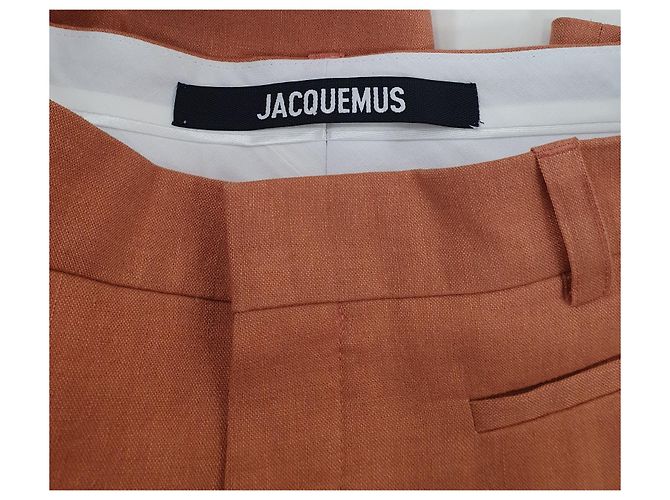 Jacquemus Le Pantalon Santon Weite Hose Terrakotta - Ansicht 9