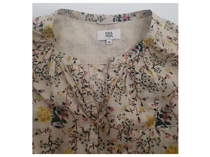 Noa Noa Baumwoll Bluse Mehrfarbig Größe 38 Mehrfarben - Ansicht 5