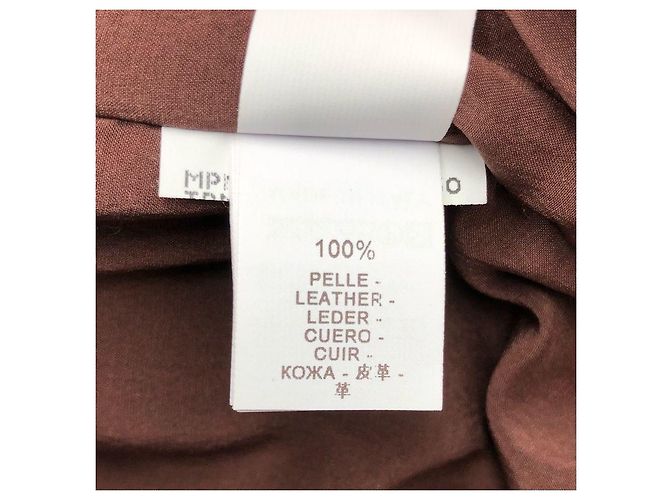 Brunello Cucinelli leather jacket in burghundy - view 5