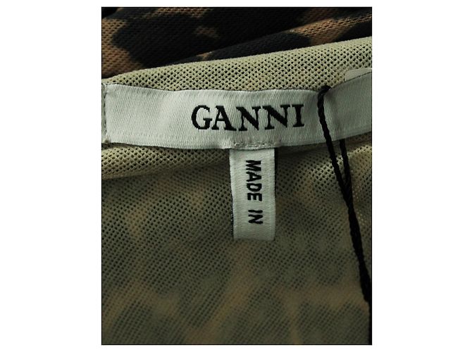 Ganni Falda cruzada con estampado animal - vista 5