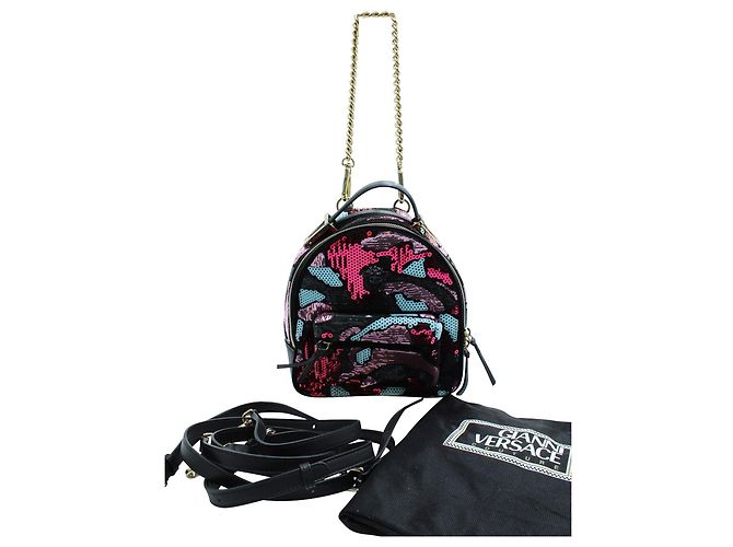 Versace Zaino Piccolo con Paillettes - vista 6