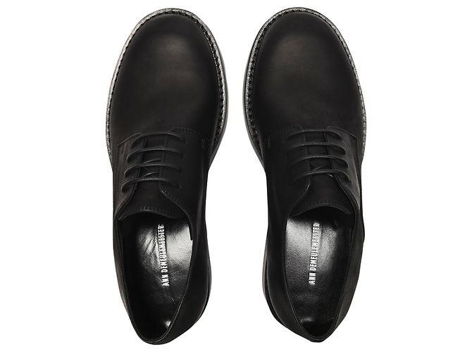 Ann Demeulemeester Olivier Derbies en Cuir Noir - vue 3