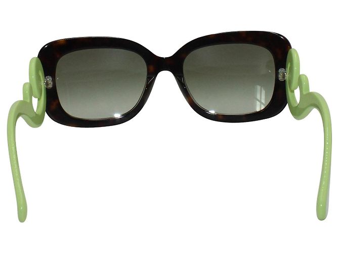 Prada Grüne Barock-Sonnenbrille - Ansicht 4