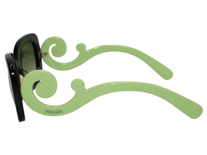 Prada Grüne Barock-Sonnenbrille - Ansicht 5