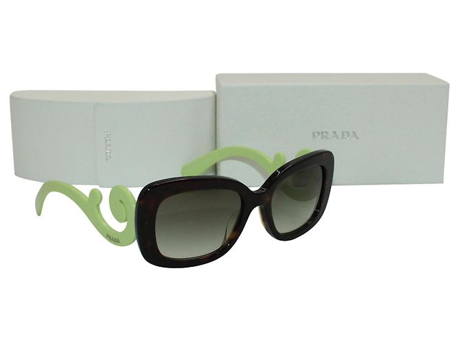 Prada Grüne Barock-Sonnenbrille - Ansicht 7