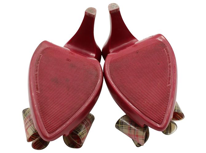 Melissa Tacchi slingback in gomma rosa scuro - vista 5