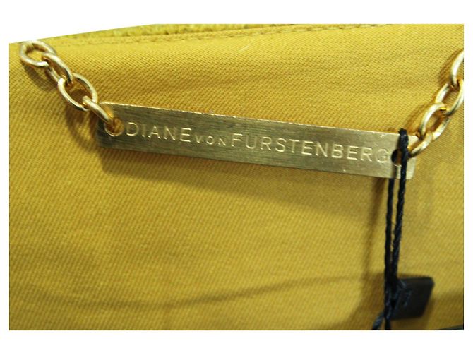 Diane Von Furstenberg Chaqueta de mezcla de mohair mostaza "Yamka" - vista 5