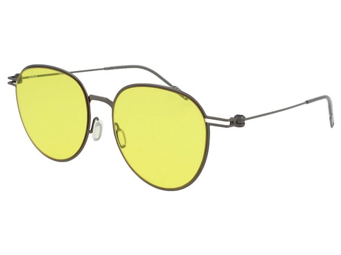 Montblanc Sonnenbrille mit rundem Rahmen aus Metall - Ansicht 2