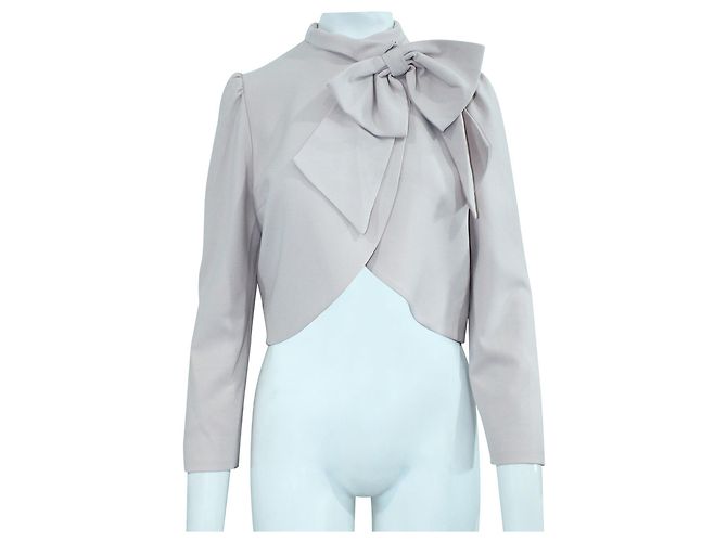 Alice + Olivia Americana Corta Rosa Pastel Lazo - vista 2
