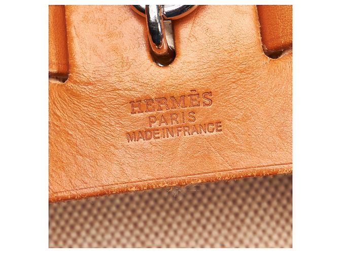 Hermès Zaino Hermes Brown Herbag Canvas Marrone Beige Arancione - vista 6