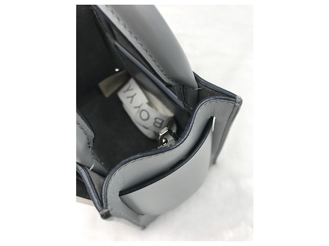 Borsa a mano Boyy Bobby 16 in pelle grigia Grigio - vista 7