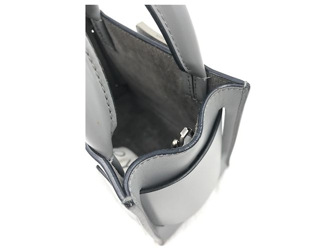 Borsa a mano Boyy Bobby 16 in pelle grigia Grigio - vista 8