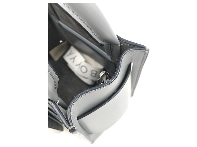 Borsa a mano Boyy Bobby 16 in pelle grigia Grigio - vista 9