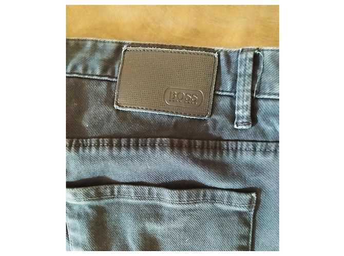 Jeans Slim Fit Hugo Boss Blu in Cotone - vista 6