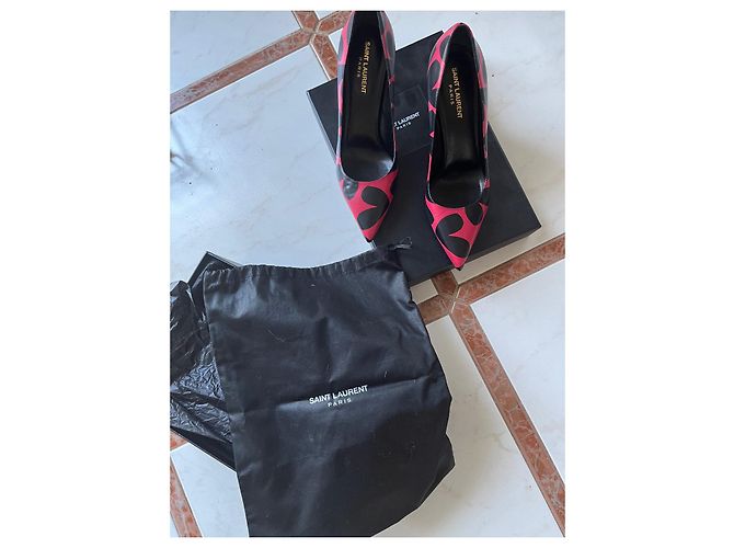 Saint Laurent schwarze Leder Pumps Größe 40 - Ansicht 4