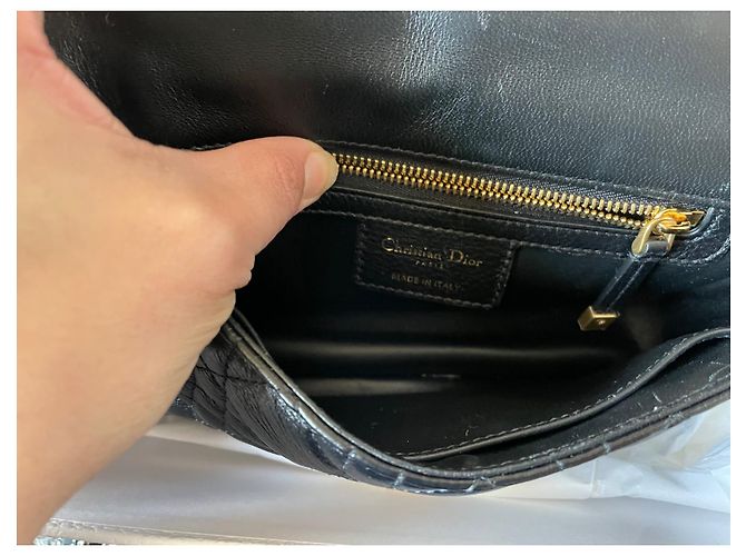 Dior Soft Bolsa de mão Dior Caro Small em couro preto - vista 4