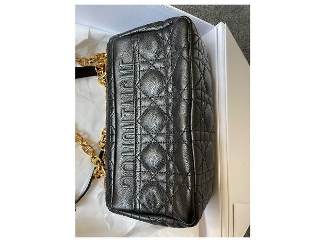 Dior Soft Bolsa de mão Dior Caro Small em couro preto - vista 7
