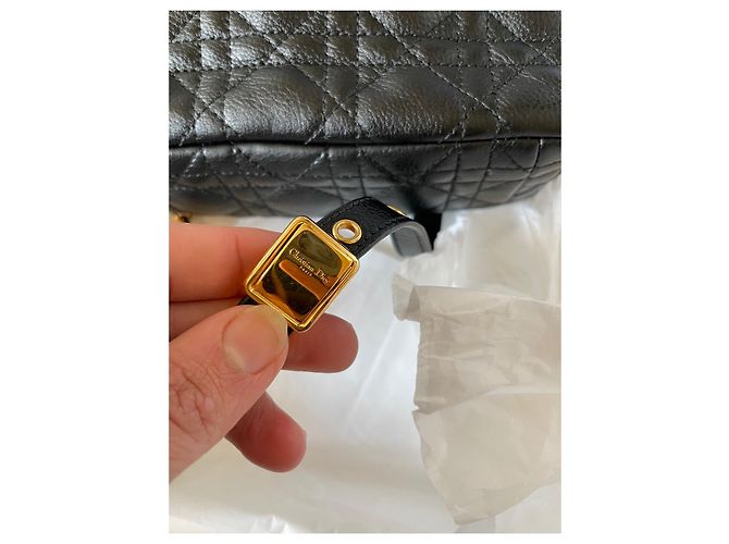 Dior Soft Bolsa de mão Dior Caro Small em couro preto - vista 8