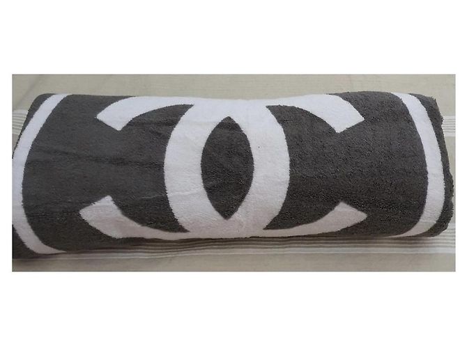 Toalla Chanel XL Blanco Gris - vista 4